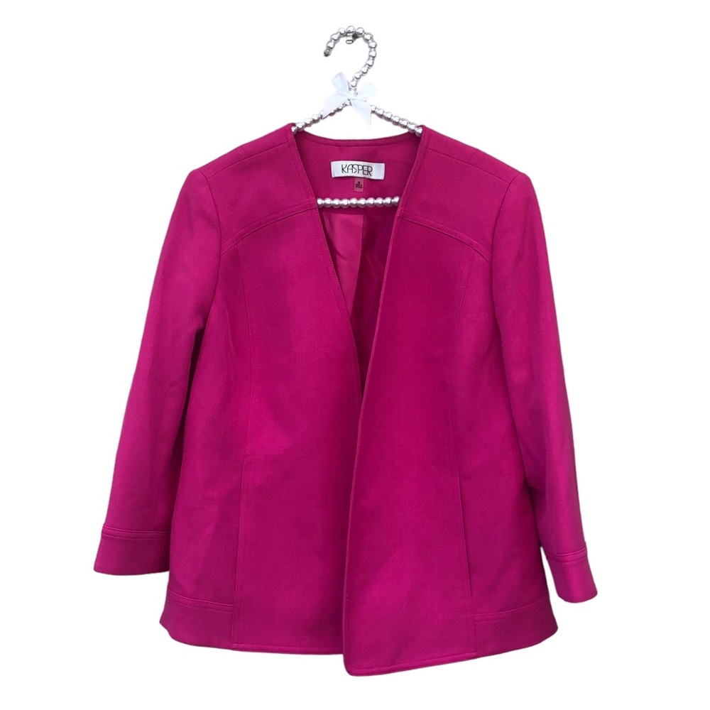 Kasper Hot Pink Office Blazer size Medium - Picture 1 of 9